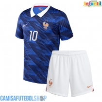 Camisa de time de futebol França Kylian Mbappe #10 Replicas 1º Equipamento Infantil Mundo 2026 Manga Curta (+ Calças curtas)